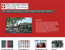 Tablet Screenshot of concordiaschool.com